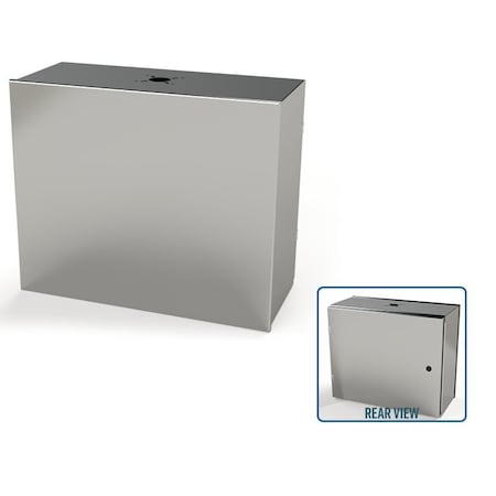 Saginaw Control & Engineering 1/4 Turn Latch Electrical Enclosures, 20 in H, 10 in D, 24 in W, NEMA 3R, 4, 4X, 12, 13 SCE-20HMI2410SSLP